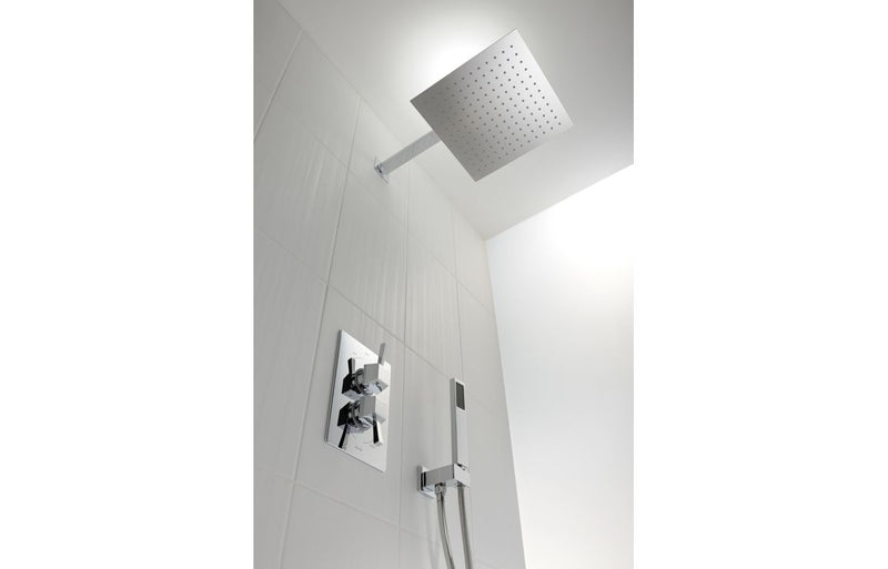 Abode Storm Slimline 300x300x3mm Square Showerhead - Stainless Steel