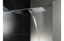 Abode Storm Slimline 3mm Wall Mounted Waterfall Showerhead - Stainless Steel
