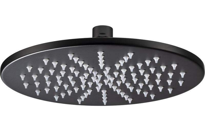 Abode Euphoria 225x225x8mm Circular Showerhead - Matt Black