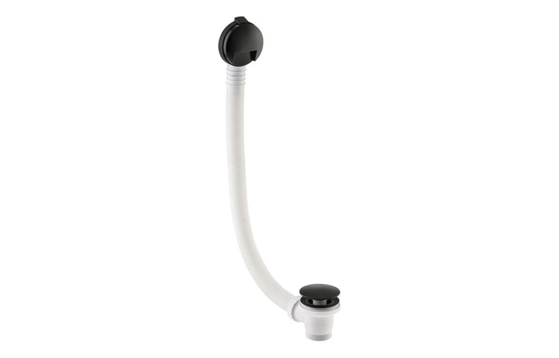 Abode Euphoria Bath Overflow Filler & Clicker Waste - Matt Black