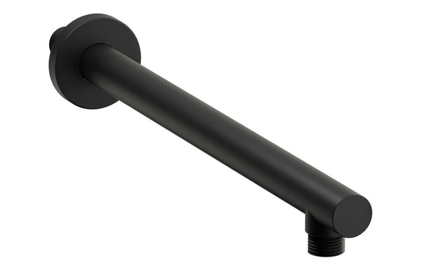 Abode Euphoria Wall Mounted Circular Shower Arm - Matt Black