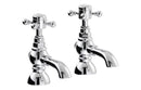 Abode Sentiment Basin Pillar Taps - Chrome