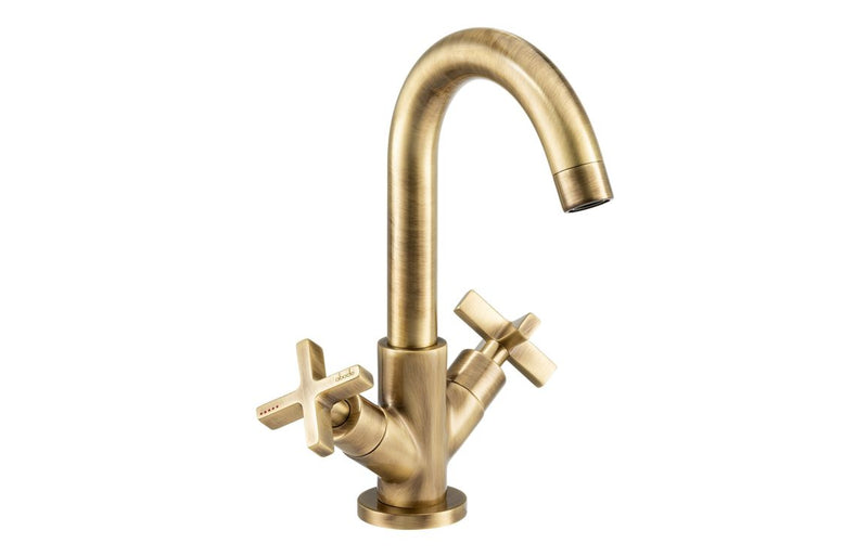 Abode Serenitie Basin Mixer - Antique Brass
