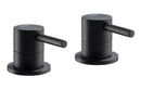 Abode Harmonie Round Bath Filler Panel Valves (Pair) - Matt Black