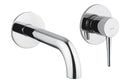 Abode Chao Wall Mounted 2-Hole Bath Mixer - Chrome
