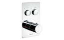 Abode Uno Concealed Push Button Shower (2 Exit) - Chrome