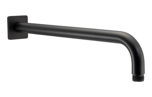 Abode Uno Wall Shower Arm - Matt Black