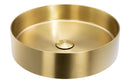 Abode Iox 375mm Round Steel Basin - PVD Brass