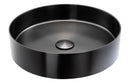Abode Iox 375mm Round Steel Basin - PVD Black