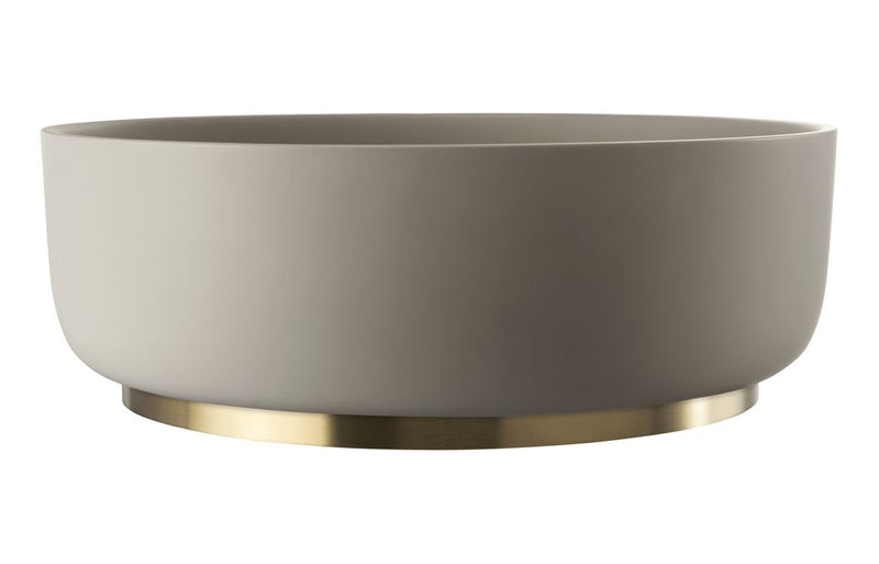 Abode Cava 375mm Round Basin - Pebble Grey