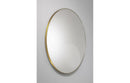 Abode Mayar 600mm Round Mirror - Brushed Brass