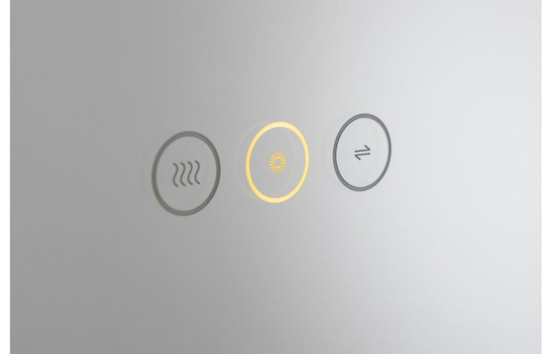 Abode Mayar 600mm Round LED Mirror - Brushed Brass