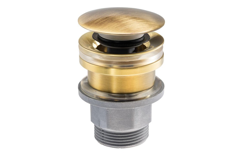 Abode Uno Basin Clicker Waste Universal - Antique Brass