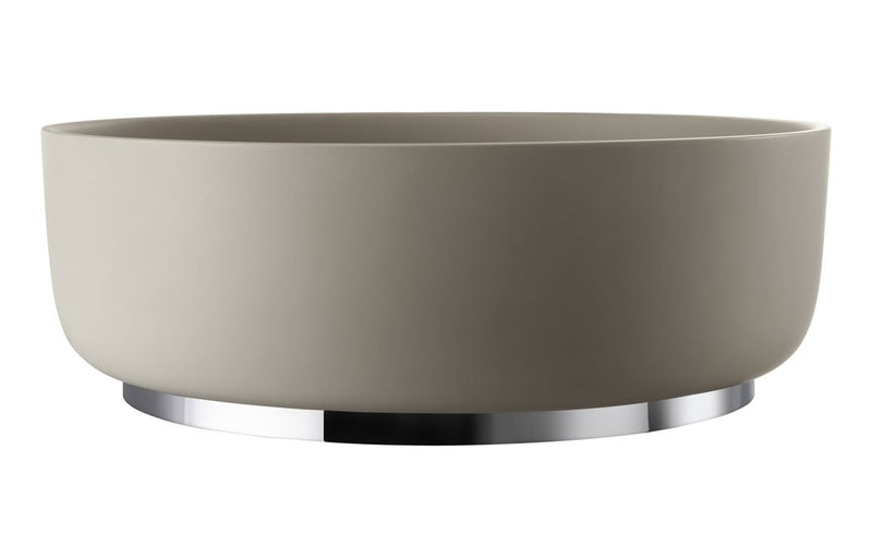 Abode Cava Round Basin Plinth - Chrome