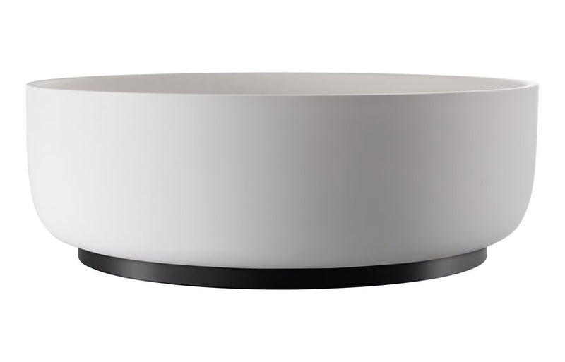 Abode Cava Round Basin Plinth - Matt Black