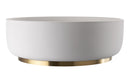 Abode Cava Round Basin Plinth - Brushed Brass