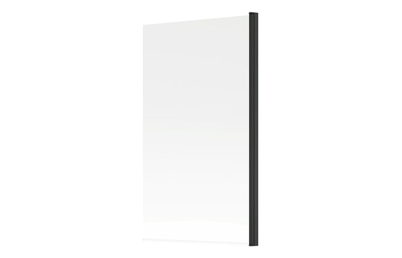 Harmony Lune 800x1500mm Bath Screen - Matt Black