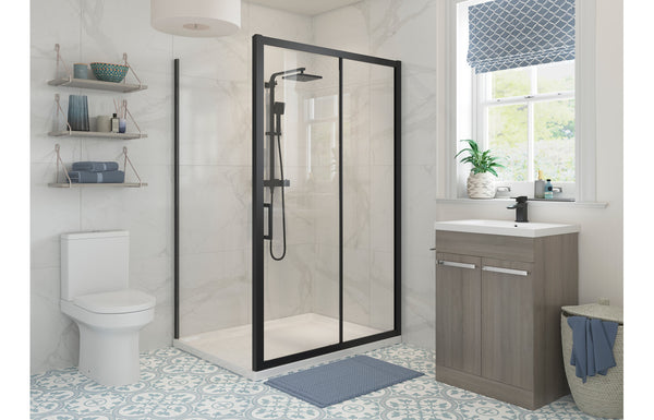 AquaLuxe Jubilee 800mm Side Panel - Matt Black