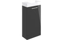 Harmony Rose 410mm F/S Basin Unit & C/C Toilet Pack - Anthracite Gloss