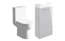 Harmony Rose 410mm F/S Basin Unit & C/C Toilet Pack - Grey Gloss