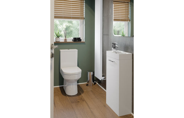Harmony Rose 410mm F/S Basin Unit & C/C Toilet Pack - Oak