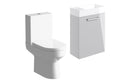 Harmony Rose 410mm with H Basin Unit & C/C Toilet Pack - Grey Gloss