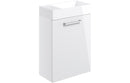 Harmony Rose 410mm with H Basin Unit & C/C Toilet Pack - White Gloss