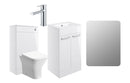 Harmony Rose 510mm F/S Furniture Pack - White Gloss with Chrome Finishes