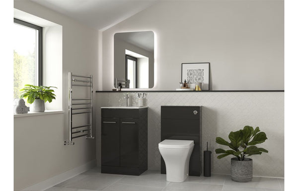 Harmony Rose 510mm F/S Furniture Pack - White Gloss with Chrome Finishes