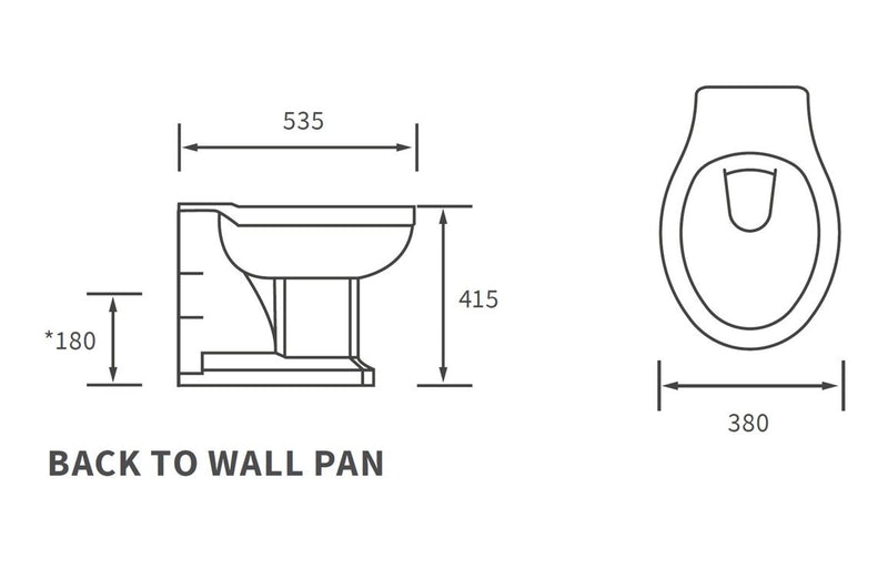 Harmony Ascot Back To Wall WC & Satin White Wood Effect Seat with Brushed Brass Finishes
