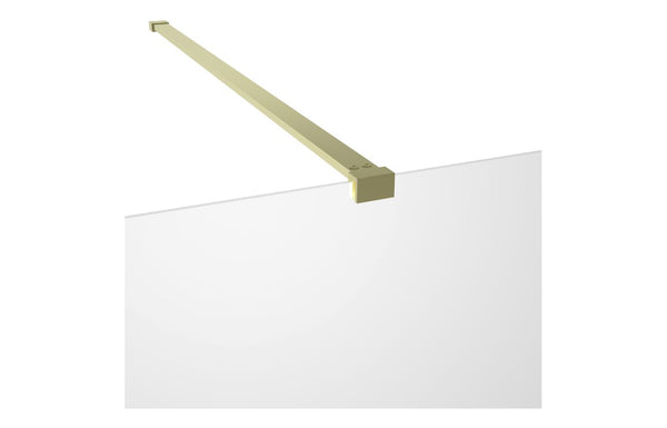AquaLuxe Dino Wetroom Side Panel Arm - Brushed Brass