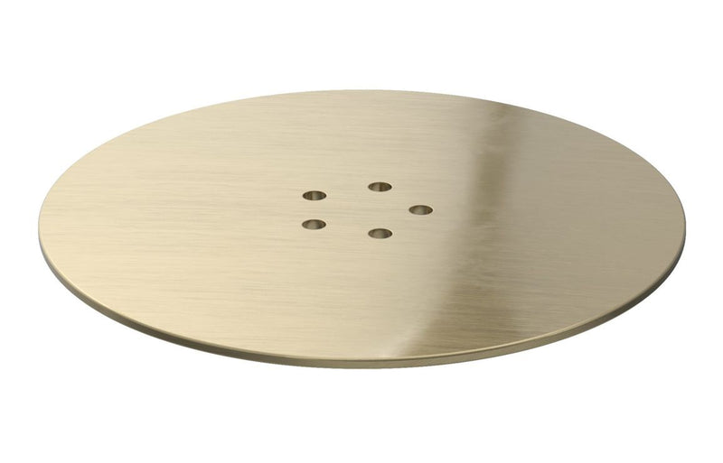 AquaLuxe Low Profile Tray Waste Cover - Brushed Brass