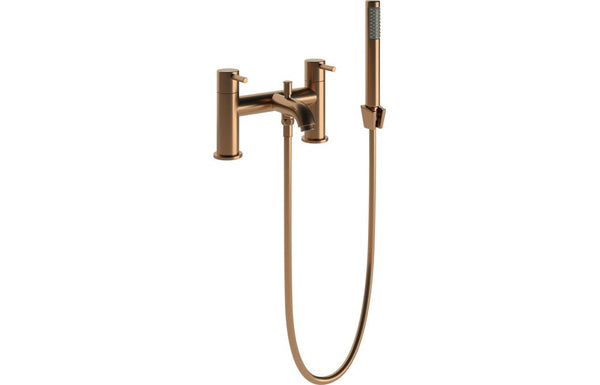 Harmony Ella Bath/Shower Mixer & Bracket - Brushed Bronze