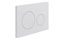 Harmony Round Push Button Flushplate - White