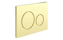 Harmony Round Push Button Flushplate - Brushed Brass