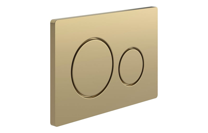 Harmony Round Push Button Flushplate - Brushed Bronze