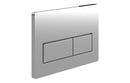Harmony Rectangle Push Button Flushplate - Chrome