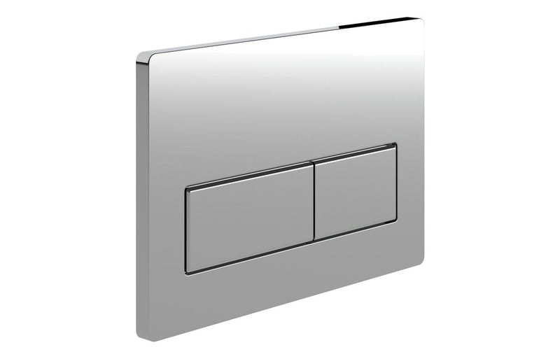 Harmony Rectangle Push Button Flushplate - Chrome