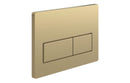 Harmony Rectangle Push Button Flushplate - Brushed Bronze