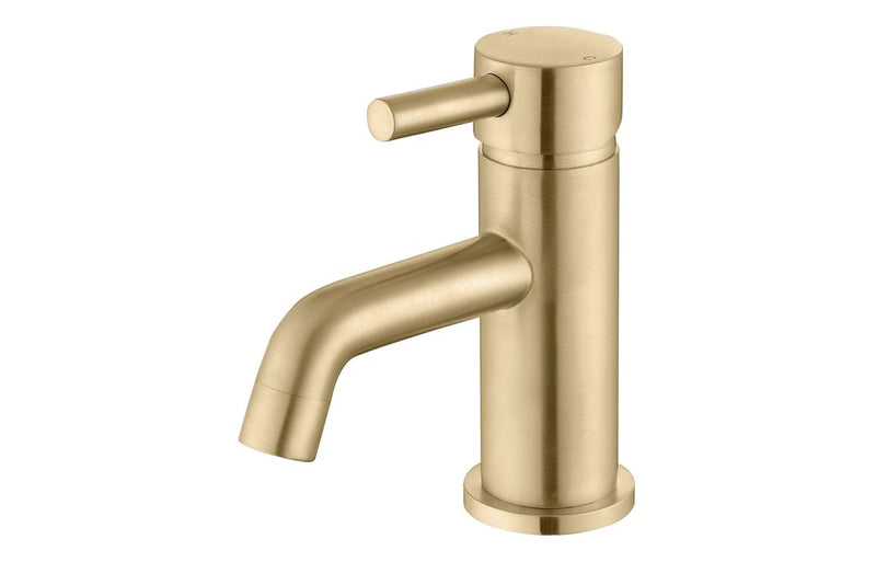 Harmony Ella Cloakroom Basin Mixer & Waste - Brushed Brass