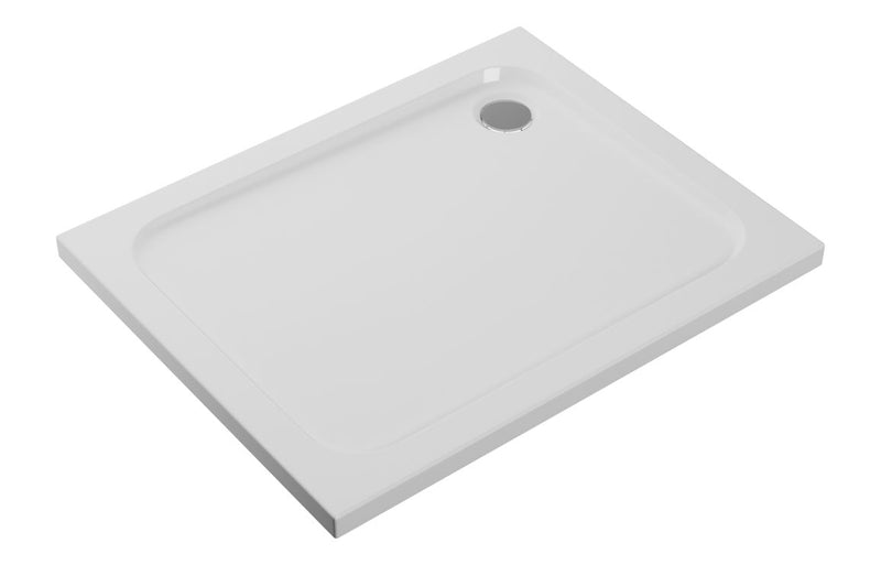 AquaLuxe Jubilee 1200x700mm Easy-Fit Sliding Door & 45mm Tray Pack - Chrome