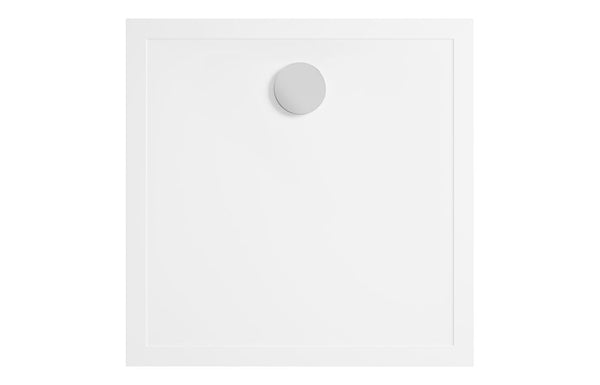 AquaLuxe 28mm Anti-Slip Ultra-Slim 900mm Square Tray & Waste
