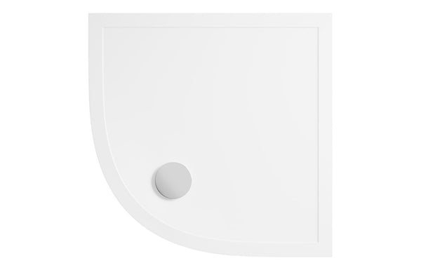 AquaLuxe 28mm Anti-Slip Ultra-Slim 800mm Quadrant Tray & Waste