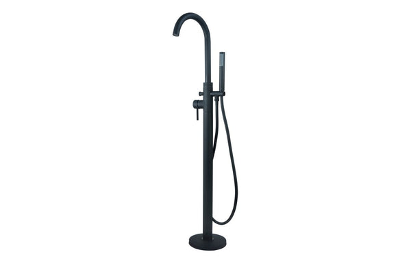 Harmony Ella Floor Standing Bath/Shower Mixer - Matt Black