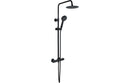 Round Thermostatic Bar Mixer with Riser Kit - Matt Black