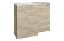 Harmony Ankara 1000mm Furniture & BTW WC Pack - Oak (LH)