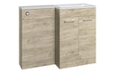 Harmony Ankara 1000mm Furniture & BTW WC Pack - Oak (RH)