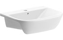 Charm 520x400mm 1TH Semi Recessed Basin