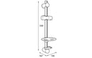 Triton Aspirante 9.5Kw Contemporary Electric Shower - Brushed Steel
