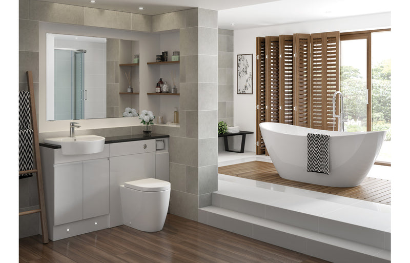 Zest Rimless Back To Wall Comfort Height WC and Soft Close Seat